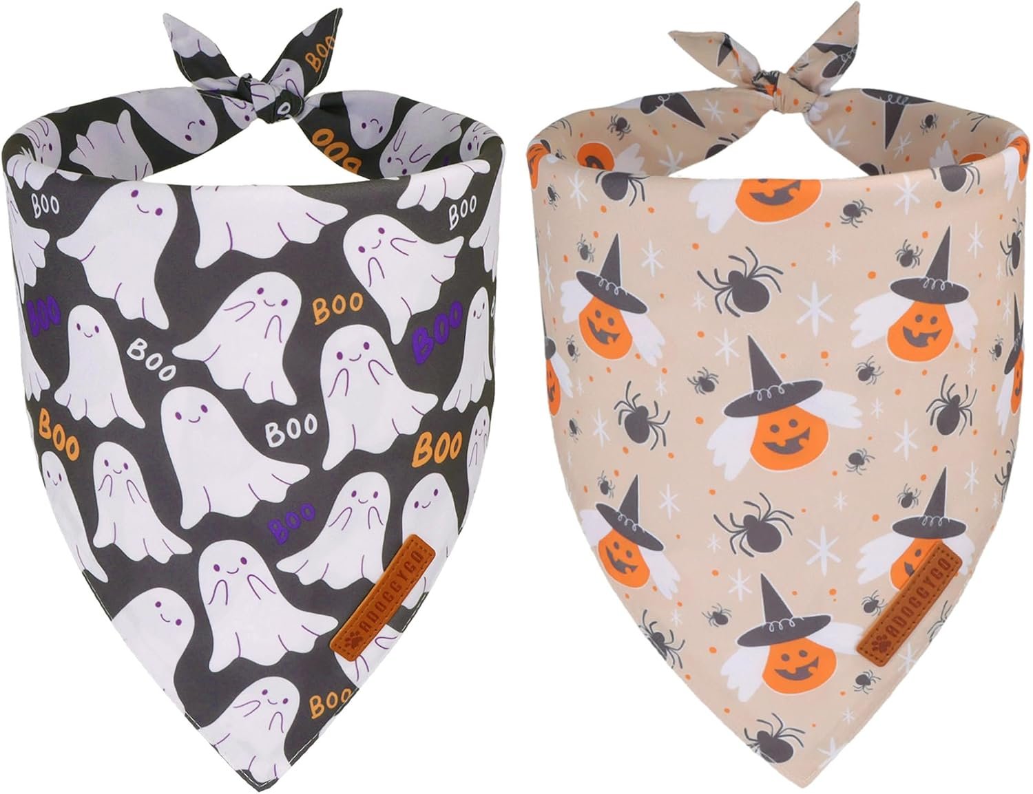 ADOGGYGO Halloween Dog Bandanas, Gh...