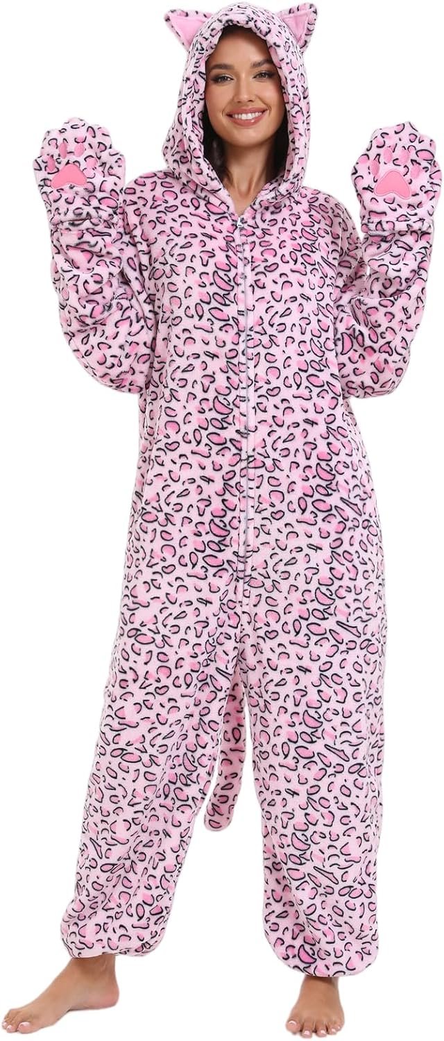 Adult Onesie Pajamas Animal One Pie...