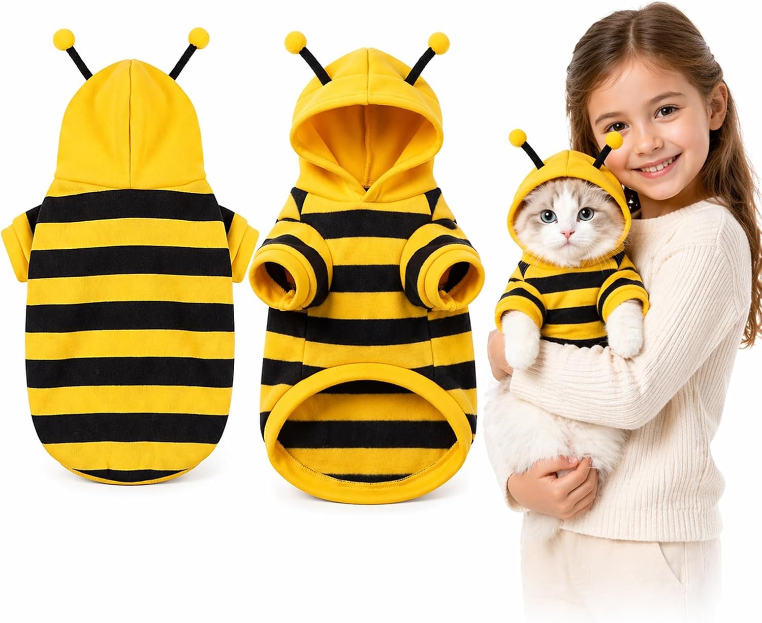 Cute Cat Bee Costume – Pet Ha...