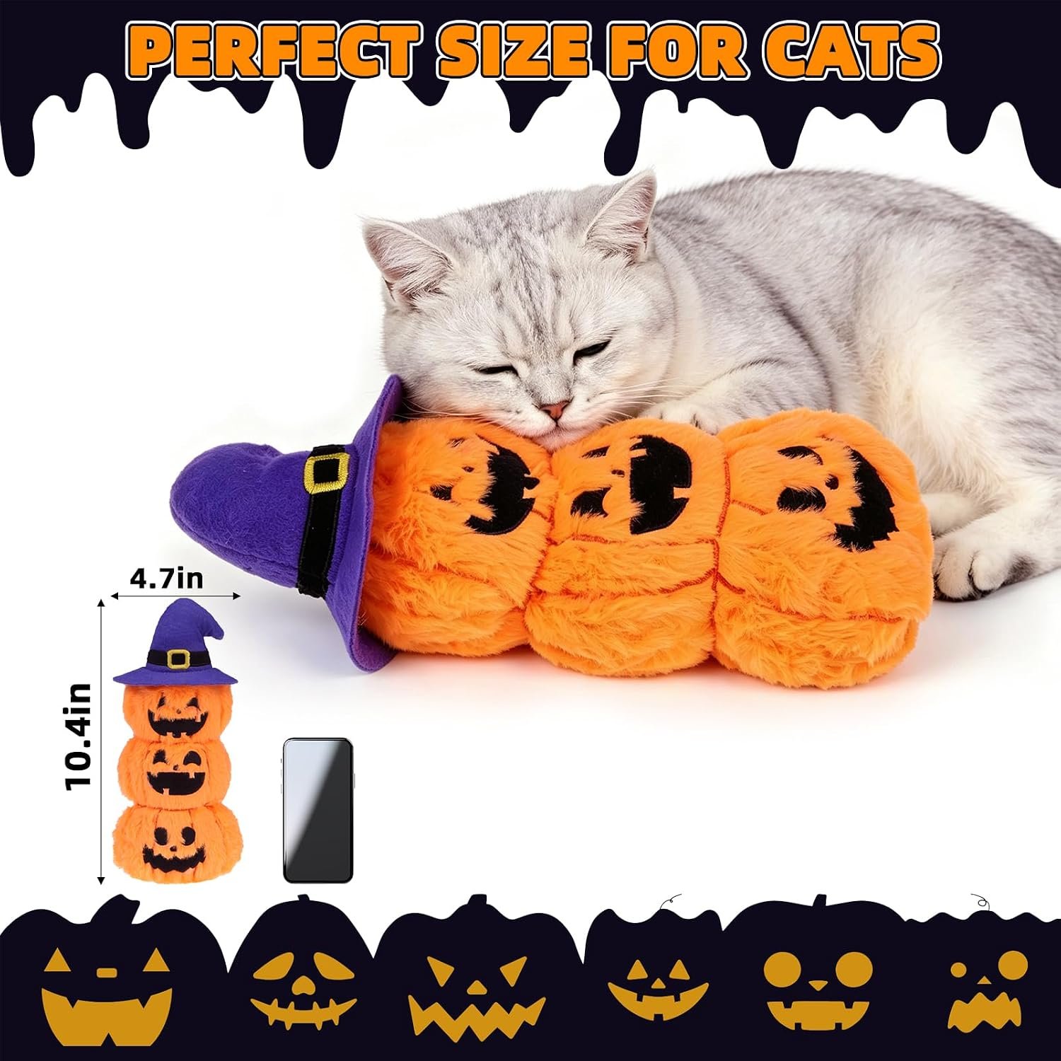 PUPTECK Halloween Catnip Cat Toys, Interactive for Kittens Indoor - Image 2