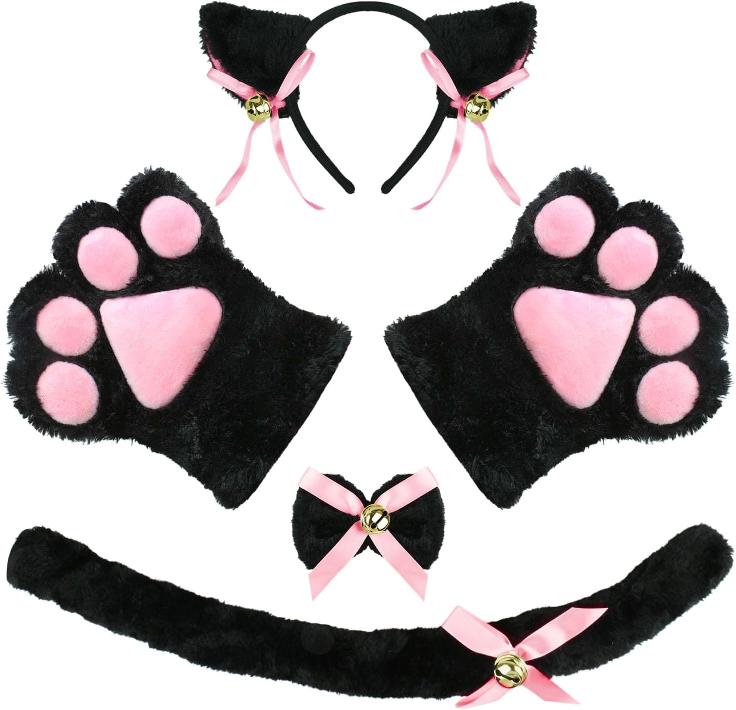 5PCS Halloween Cat Costume for Wome...