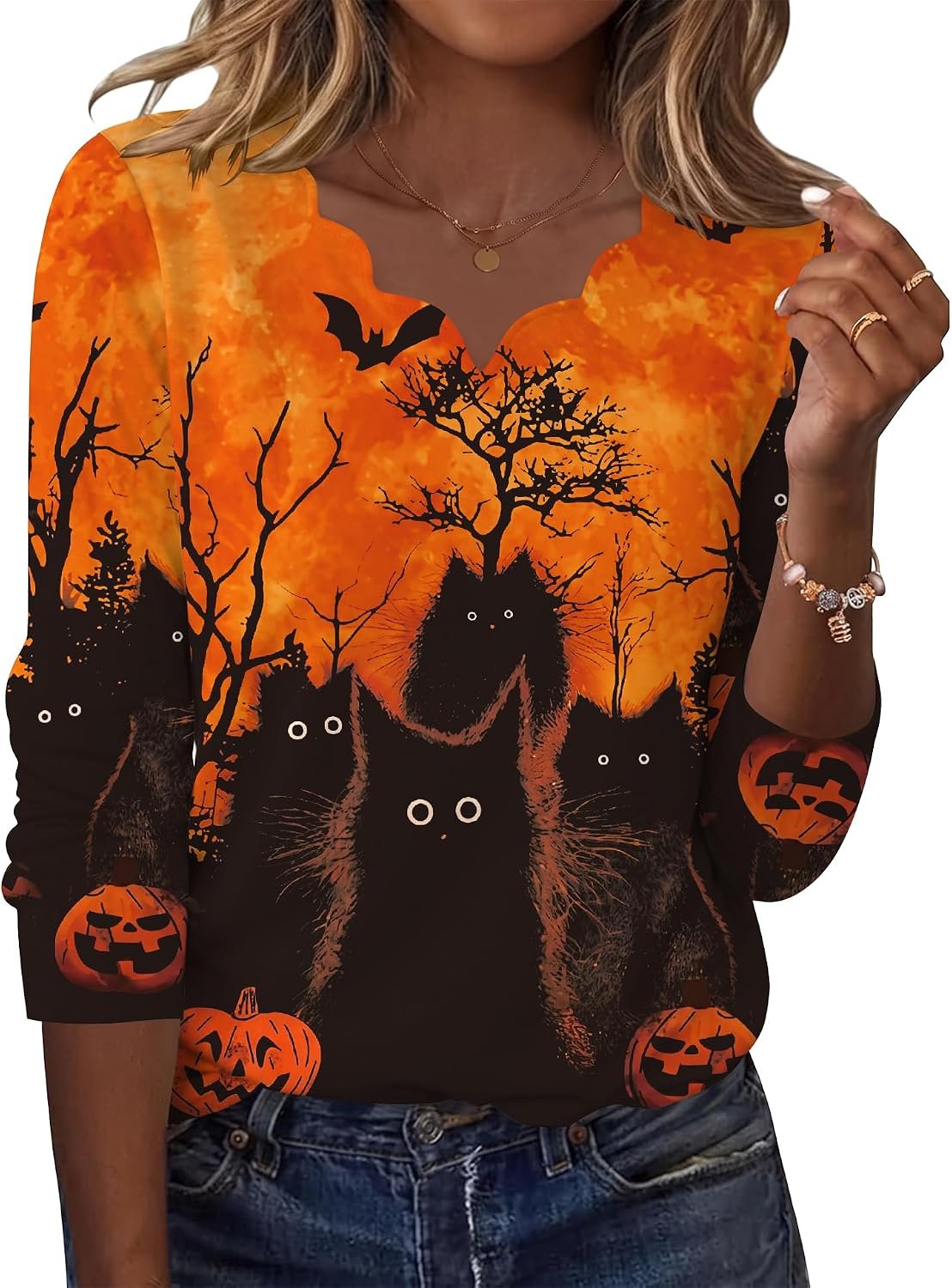AKEWEI Women’s Christmas Shir...