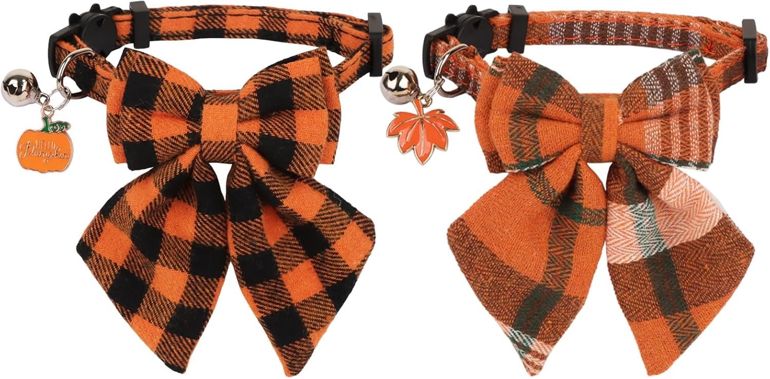 PTDECOR Fall Cat Collar with Stylis...