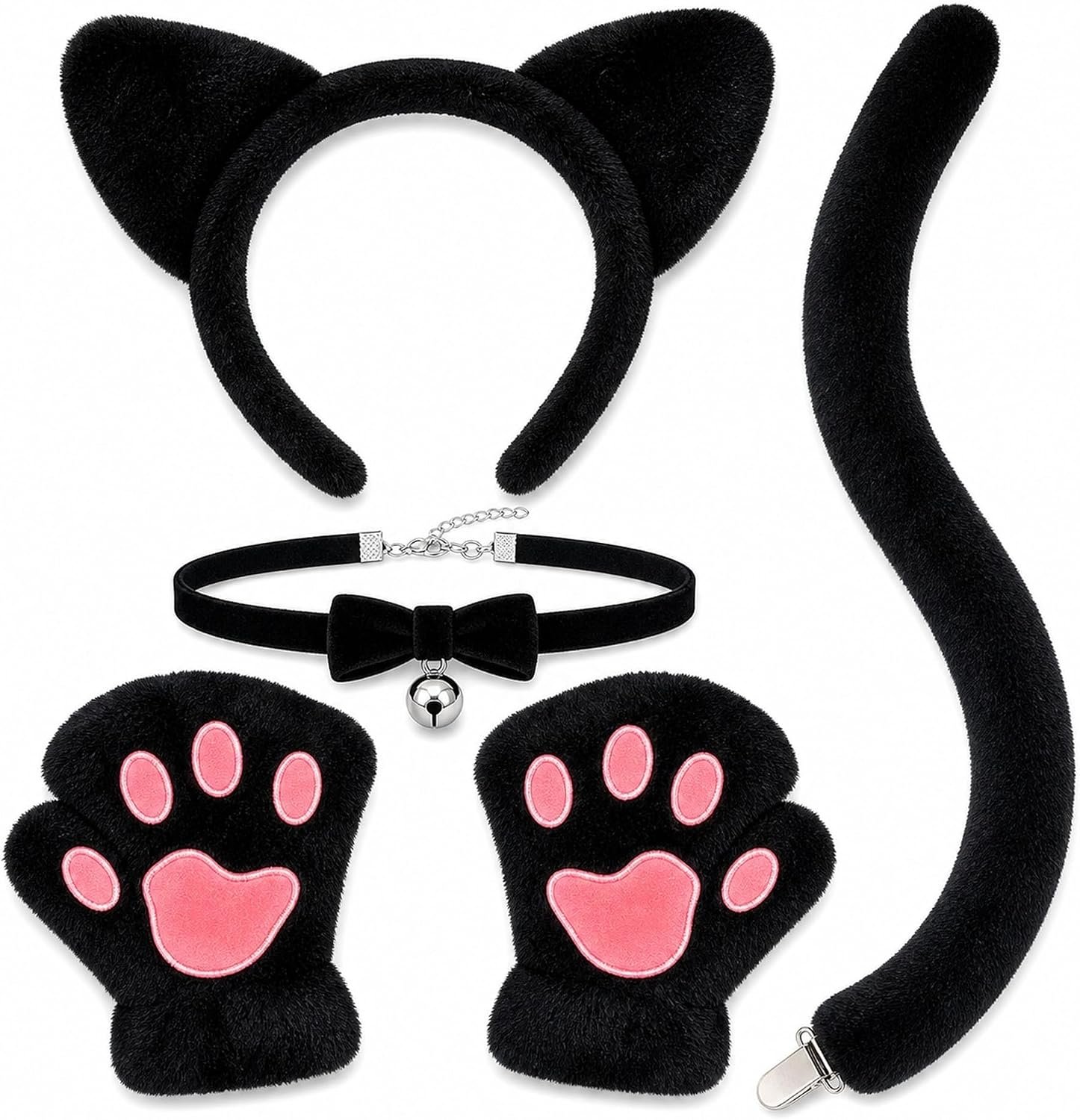 Black Cat Costume Accessories Set, ...
