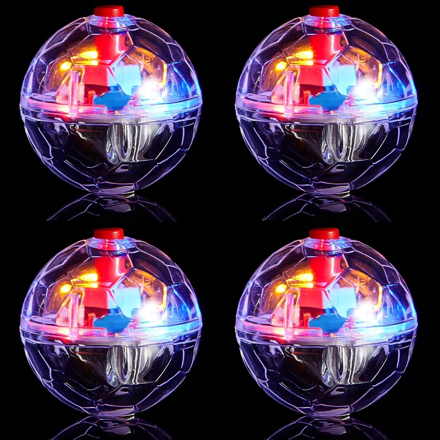 Frienda 4 Pcs Light up Cat Ball LED...