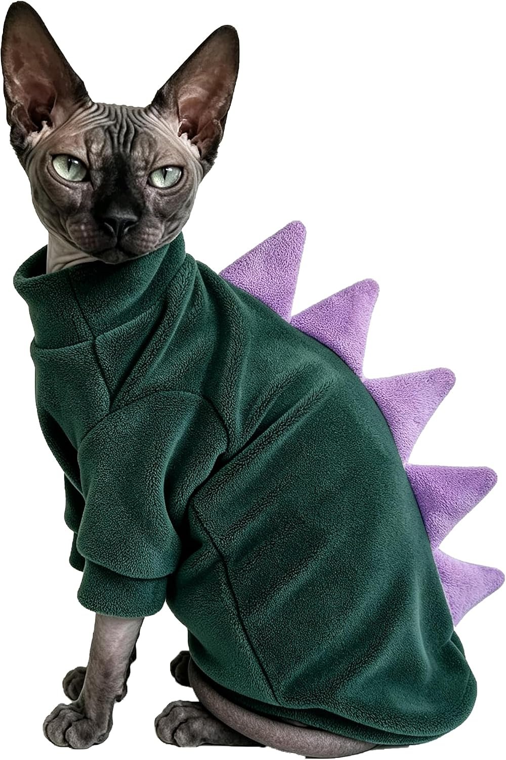 Sphynx Cat Clothes Halloween Dinosa...