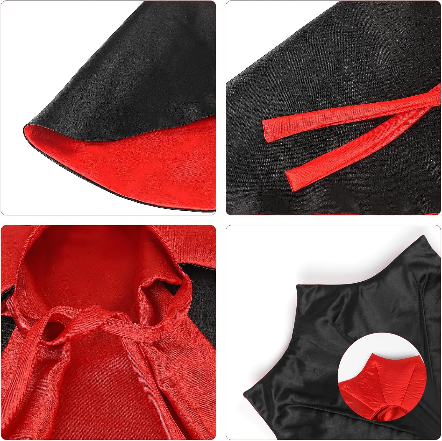 FOIMAS Dog Cat Halloween Costume,Vampire Devil Cape Cloak Pet Costume for Cats Dogs Halloween Costume Party Supply - Image 3