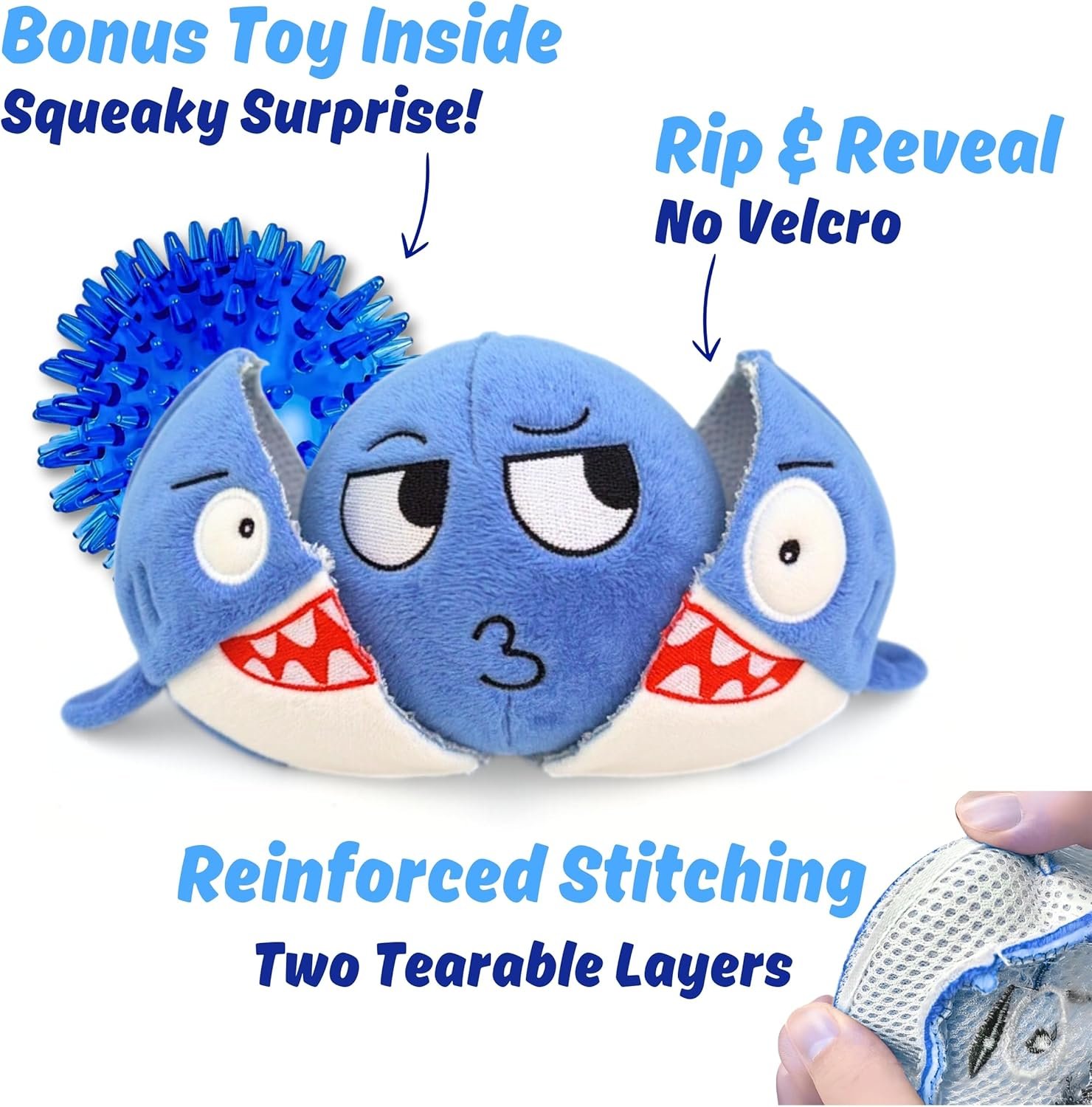 Dog Toy for Aggressive Chewers, Tough Squeaky Chew Ball, Large Breeds Gift - Image 7