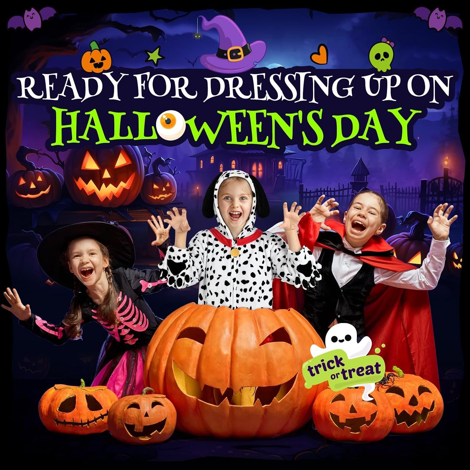 GIFTINBOX Halloween Cat Costume for Girls Kids, Cheetah Leopard Costume - Image 6