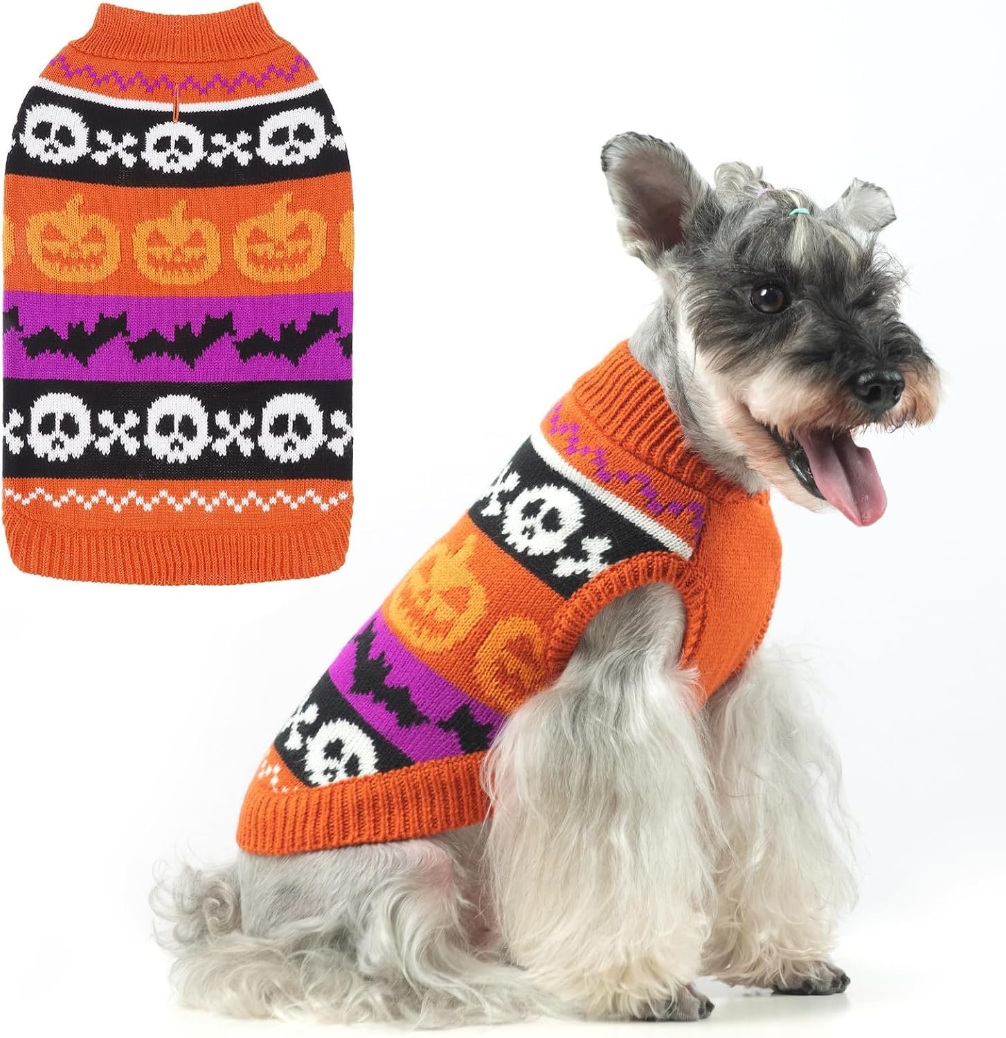KOOLTAIL Halloween Dog Sweater Cost...