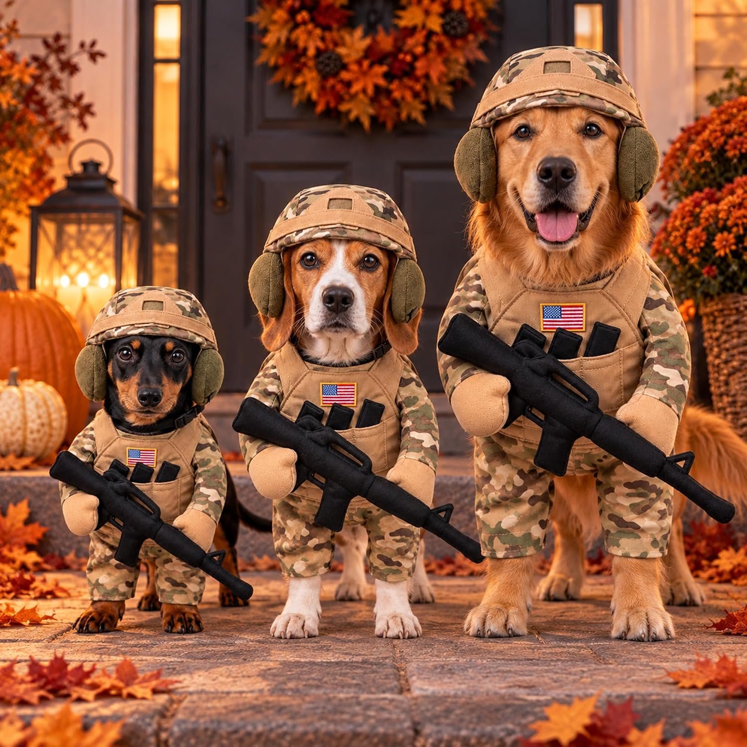 Dog Halloween Costumes with Helmet,...