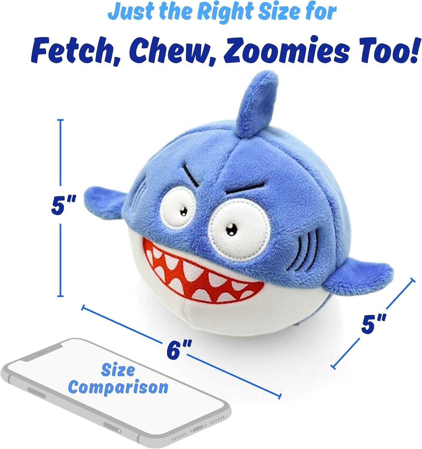 Dog Toy for Aggressive Chewers, Tough Squeaky Chew Ball, Large Breeds Gift - Image 3