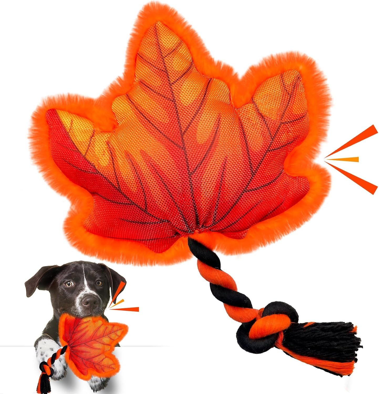 Thanksgiving Dog Toy, Squeaky Maple...