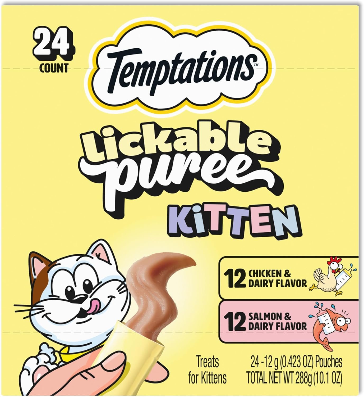 Temptations Lickable Puree Kitten C...