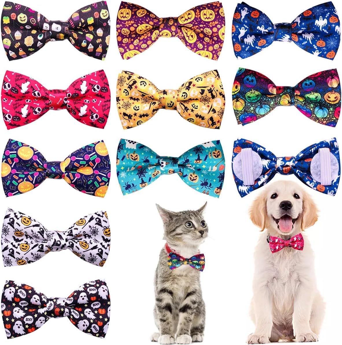 PET SHOW 10 Pack Dog Bowties Hallow...