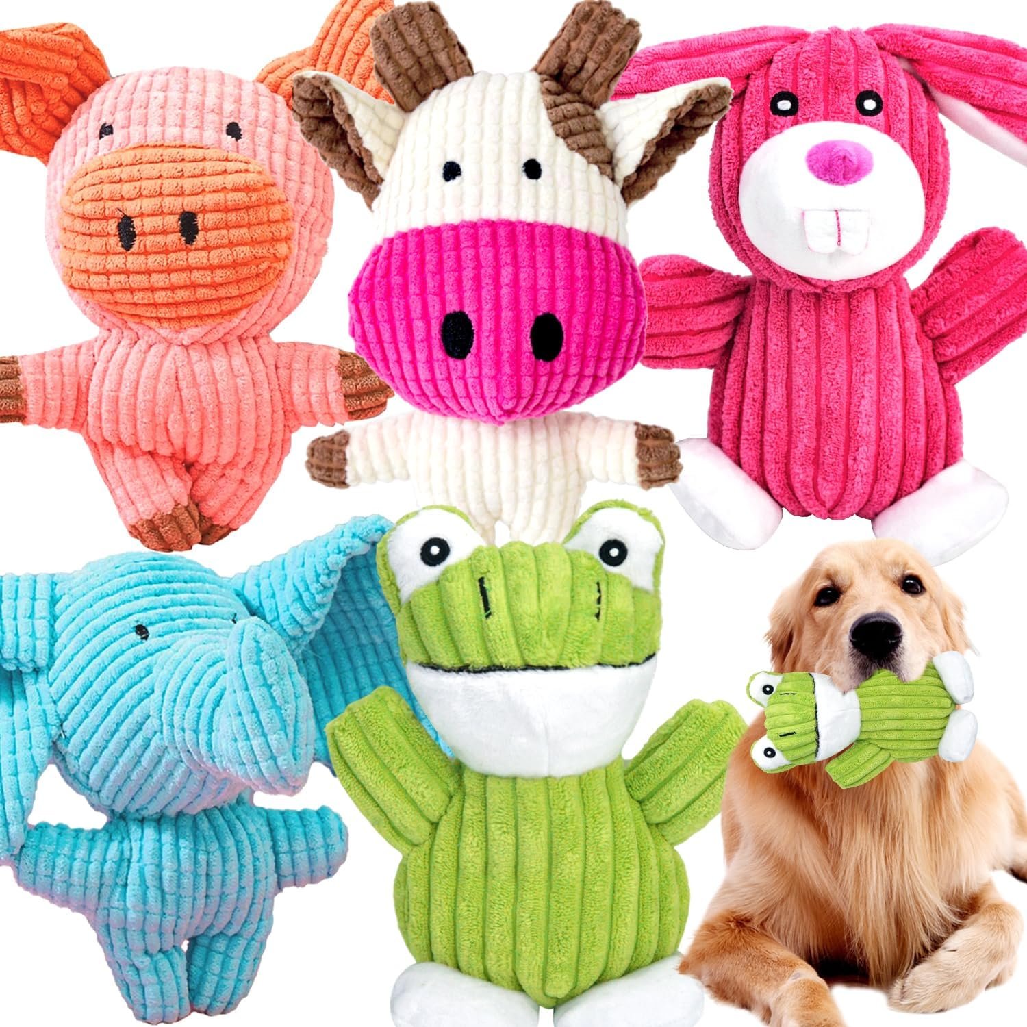 MRSOHRET Dog Squeak Toys Puppy Toys...