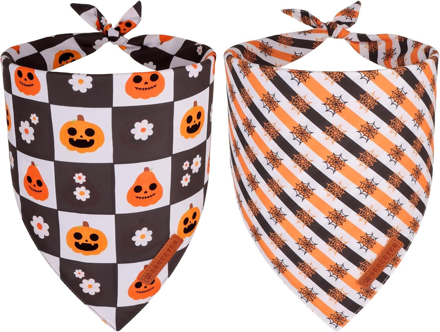 ADOGGYGO Halloween Dog Bandanas, Ch...
