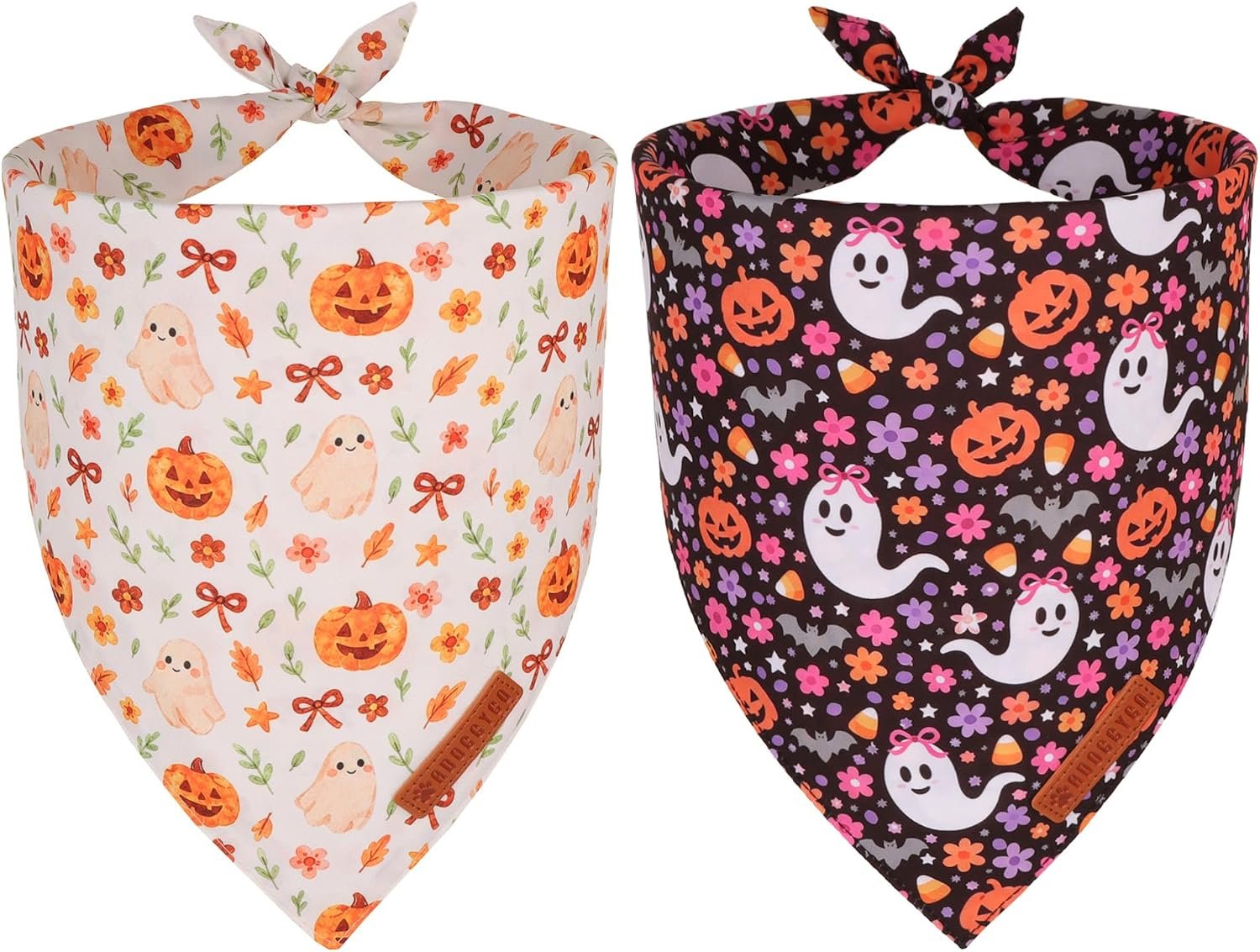 ADOGGYGO Halloween Floral Dog Banda...