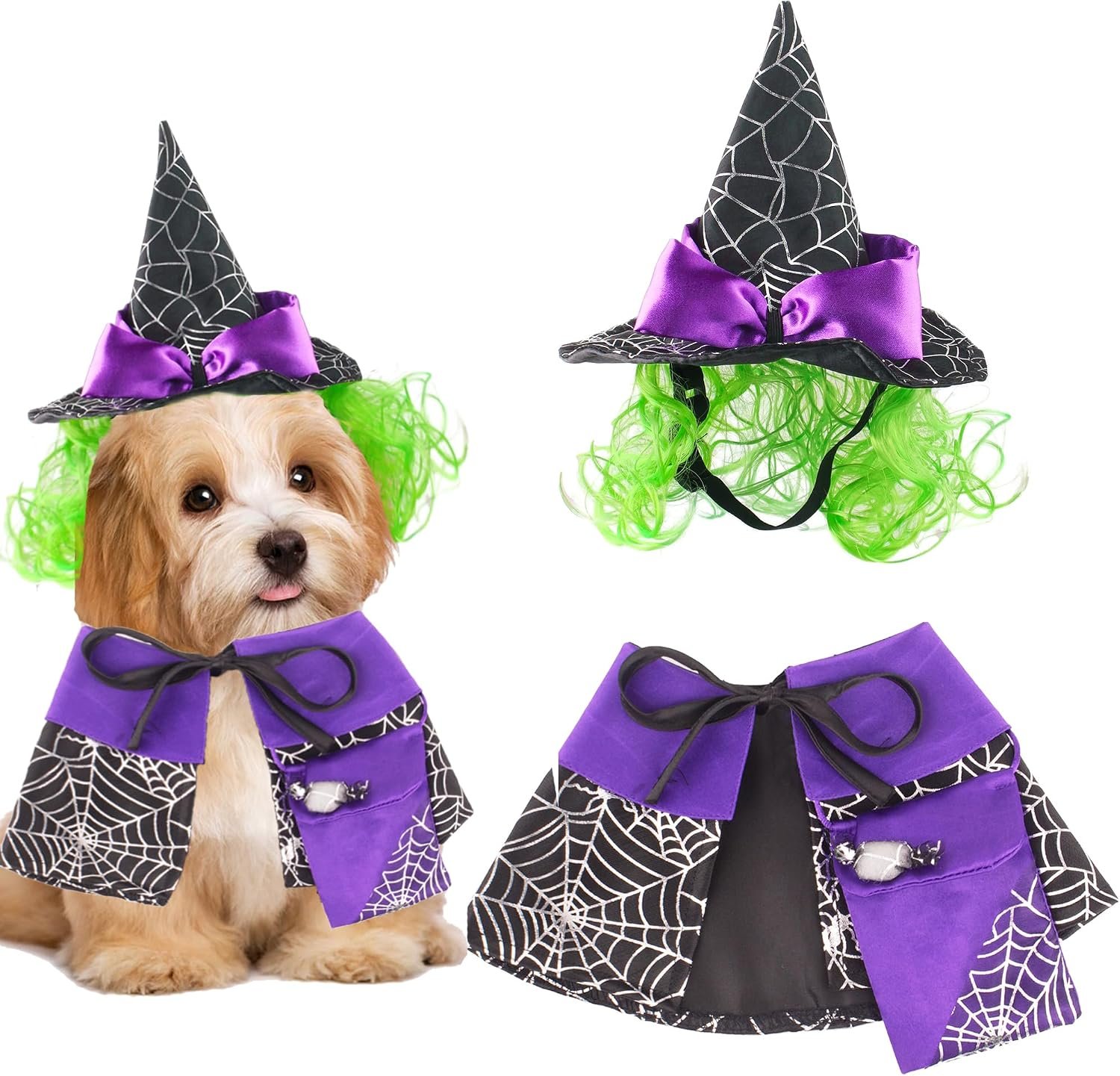 ADOGGYGO Halloween Dog Witch Costum...
