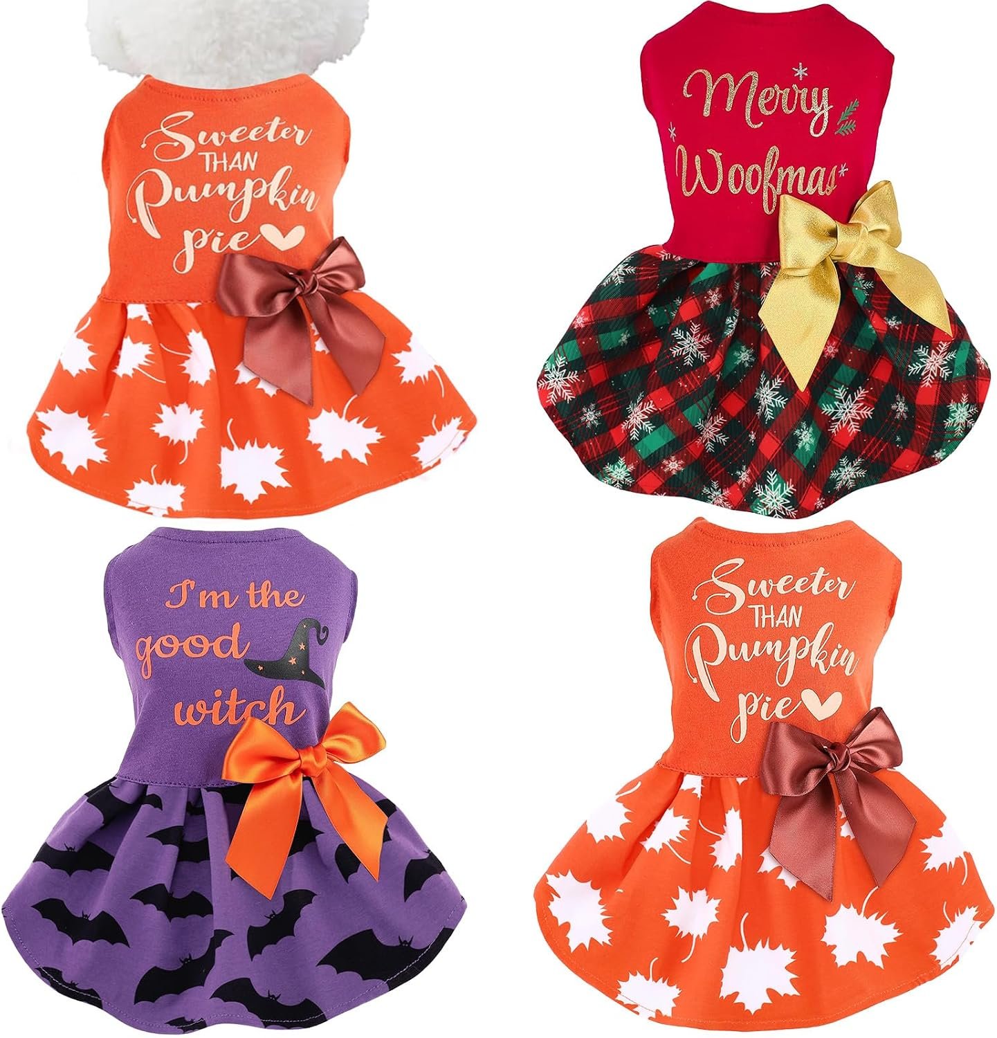 Abbylike 3 Pcs Dog Outfits Hallowee...