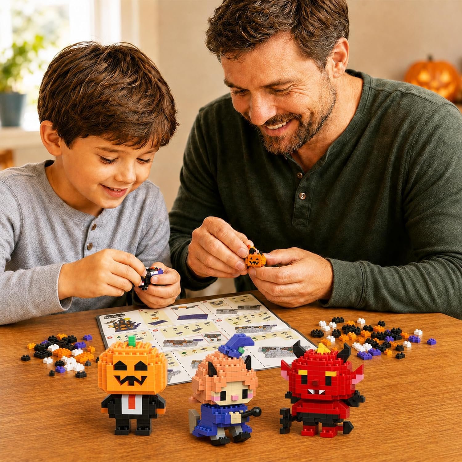 6 in 1 Halloween Building Blocks Compatible with Lego Halloween Party - Image 5