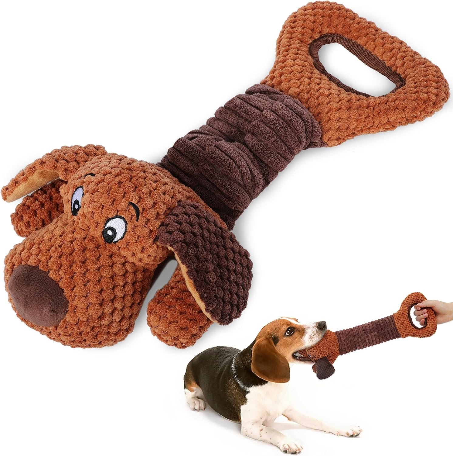 Interactive Tug of War Puppy Toy Sq...