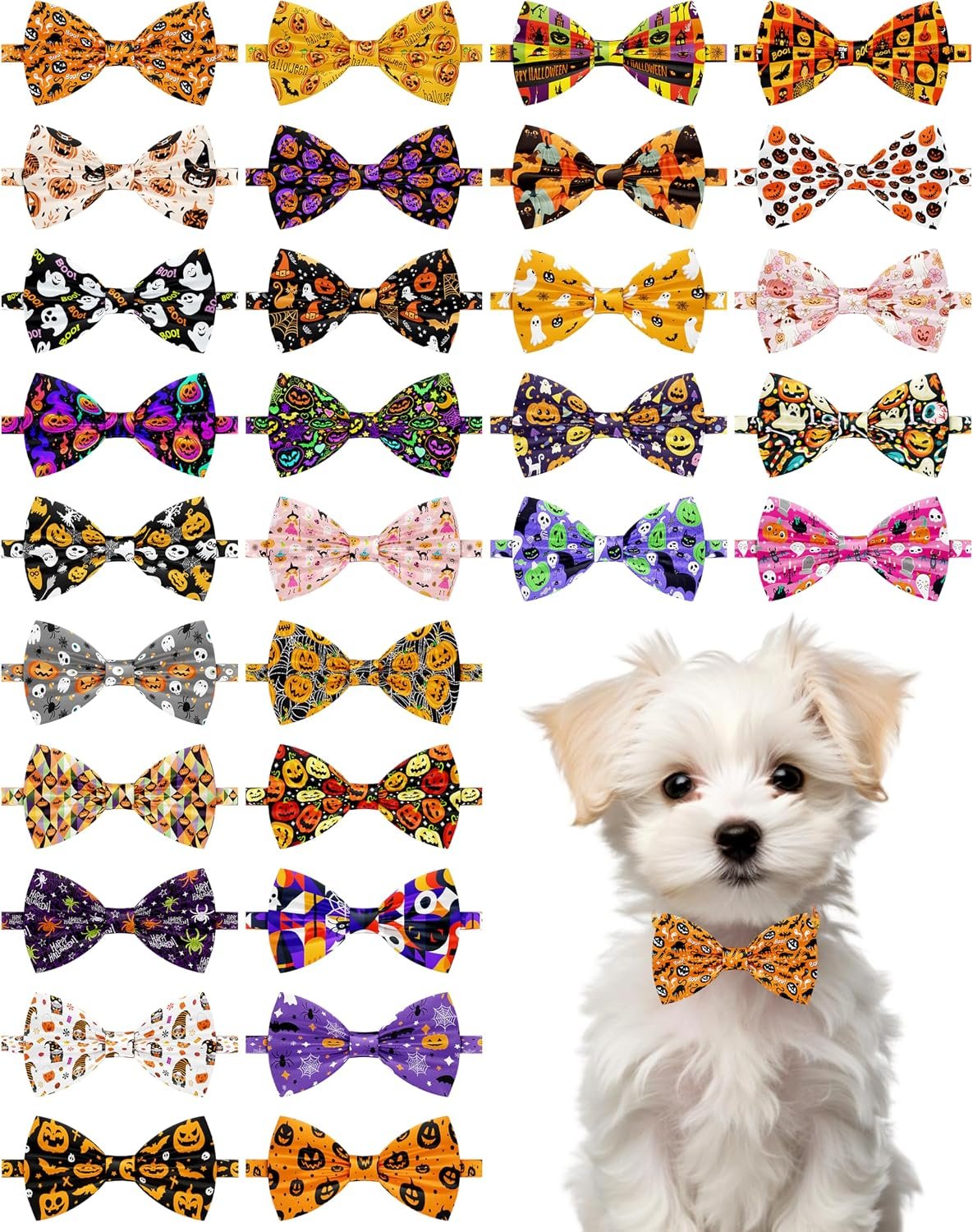PET SHOW 30 Pack Halloween Dog Bowt...