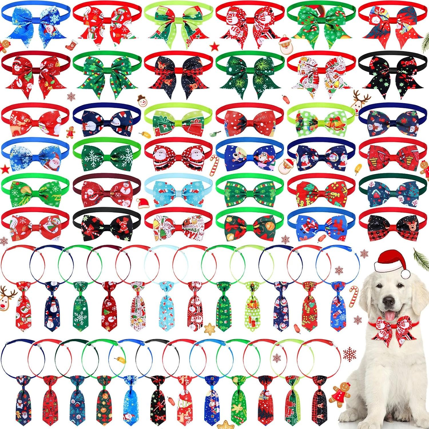 Sadnyy 60 Pcs Christmas Dog Collar ...