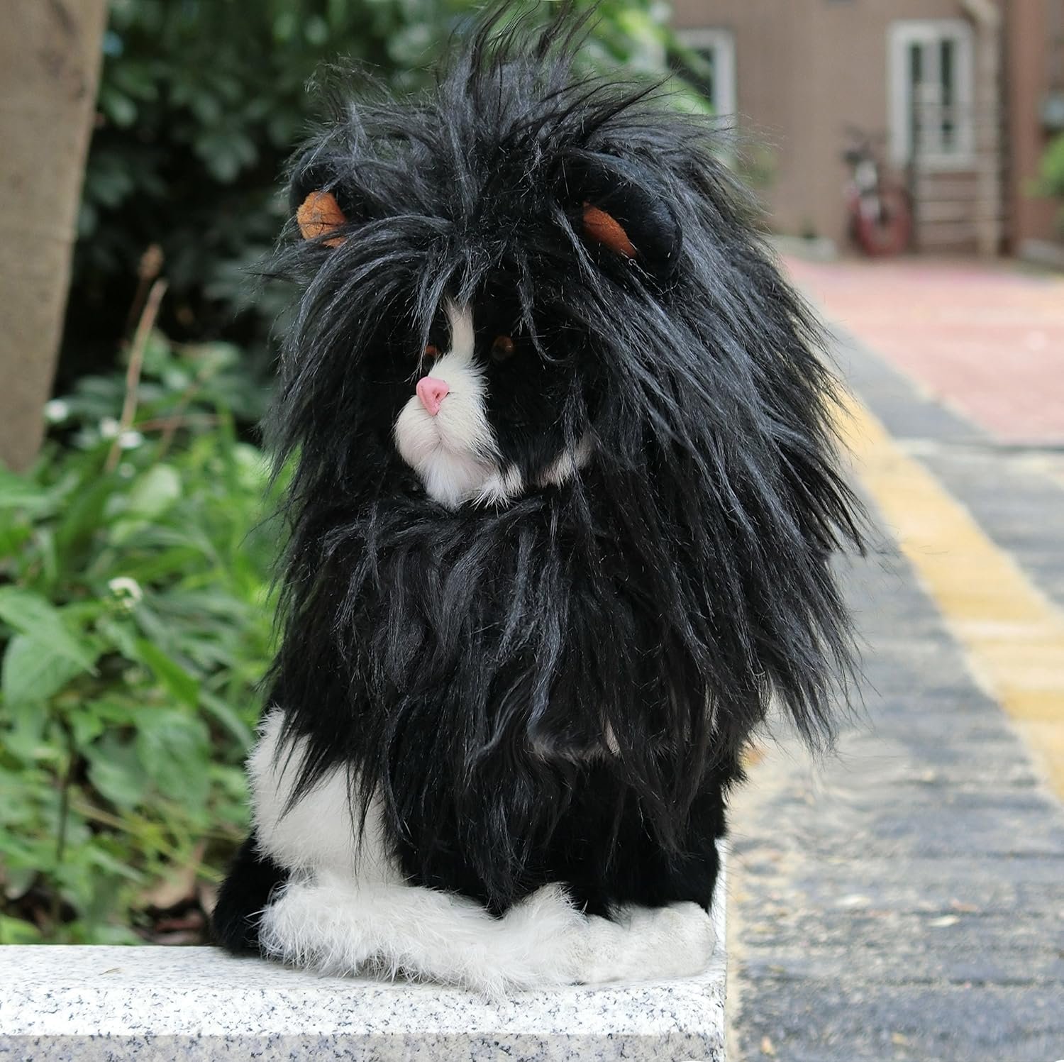 Onmygogo Lion Mane Wig for Cats and Dogs, Funny Pet Cat Costumes for Halloween Christmas, Furry Pet Clothing Accessories - Image 4