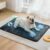 Electric Dog Cooling Mat, 30″x24″ Pet Cooling Mat Indoor with Fan for Dogs and Cats, 3 Cooling Levels, Non-Slip Chill Pad for Dogs & Cats from 22–55 lbs, No Water or Refrigeration Needed