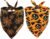 Realeaf Halloween Dog Bandanas 2 Pack, Pumpkin and Spider Web Bibs, Triangle Reversible Fall Pet Scarf, Premium Durable Fabric, Adjustable Fit (X-Large)
