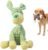 Indestructible Dog Toys for Aggressive Chewers, Squeaky Plush Chew Toy， (Green)