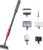 UPETTOOLS Aquarium Clean Tool 6 in 1 Fish Tank Cleaning Kit Algae Scraper Scrubber Pad Adjustable Long Handle Fish Tank Brush Cleaner Set