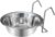 Wontee Pet Bowl Stainless Steel Hanging Food Water Bowls Bird Cage Feeder for Birds, Parrots, Small Sized Dogs and Cats (S)