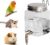 Bird Water Dispenser No Drip 10oz – Leak Proof Small Animal Water Bottle with Stainless Steel Needle Valve & 180° Rotatable Bracket for Parakeet Hamster Mouse Sugar Glider Gerbil