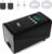 hygger Battery Backup Aquarium Air Pump, Rechargeable Dual-Outlet Fish Tank Oxygen Pump, Quiet Portable Aerator for Outdoor Aquarium (up to 120 Gal) & Fishing, Emergency Power Outage