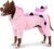 FUAMEY Dinosaur Dog Costume, Halloween Plush Pajamas Hooded Dog Jumpsuit