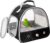 Bird Carrier, Portable Small Bird Parrot Parakeet Carrier with Standing Perch and Stainless Steel Tray, Side Access Window Collapsible (Black, Clear Windows)