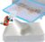 Firdnyohs 100PCS Bird Cage Liner Papers, Disposable Cage Paper Liners Precut Absorbent Cushion Pad Mat Accessories for Pet Bird Parrot (White)