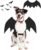 Halloween Dog Bat Wings Costume, Pet Halloween Cosplay Party Dress Up Clothes with Pumpkin Bells for Dogs and Cats