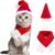 YUJUN 2PCS Cat Christmas Pet Costume for Kitten Christmas Costume Supplie