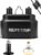 REPTITRIP Dual Reptile Light Fixture with 100W Daytime Heat Bulb & 100W Nighttime Ceramic Heat Emitter, 2 Independent Switches, Reptile Heat Lamp Combo Pack – No UVB