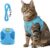 Cat Harness and Leash, 2026 New Cat Harness Escape Proof for Small Medium Large Cats, Breathable Adjustable Vest Harnesses with Reflective Strip for Walking Travel Camping (Blue, S)