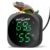 REPTI ZOO Thermometer Hygrometer, LED Digital Thermo Hygrometer for Reptile Terrarium Pet Rearing Box, Reptile Tank Thermometer with 55.2″ Cable USB Power Supply