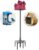 Bird Feeder Pole Stand,95 Inch Bird House Pole for Outdoors Heavy Duty,5 Base Prongs Adjustable Birds Feeder Stand for House