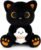 Halloween Plush,Black Cat Plush Holding Ghost with Boo!