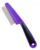 Yumflan Flea Comb with Rubber Handle, Flea and Tick Combs for Dogs & Cats, Fine Tooth Dog Comb for Grooming (Purple)