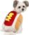 GOYOSWA Dog Hot Dog Costume, Dog Halloween Costumes Funny Pet Hot Dog Costume for XS Small Medium Dogs Cats Pets (Medium)