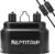 Dual Reptile Light Fixture with Switches, Reptile Heat Lamp Fixture, Reptiles Terrarium UVB Bulb Fixture for Bearded Dragon, Max 160W Each (Bulb Not Included)