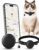 GPS Cat Tracker Collar for iPhone, Works with Apple Find My, No Monthly Fee, Lightweight Pet Tracking Tag with Collar Holder for Cats